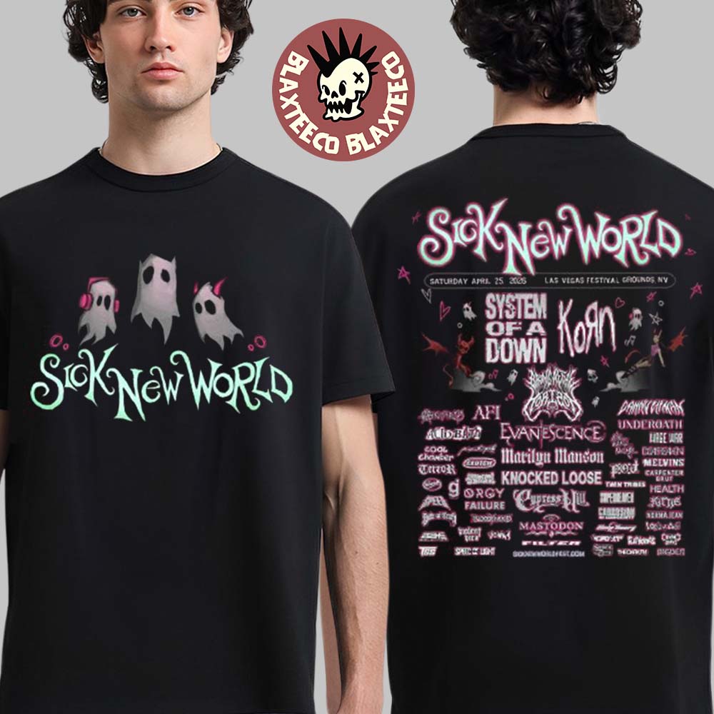 Sick New World 2026 Las Vegas Festival Merch On April - Adult & Kids T-Shirts, Sweatshirts & Hoodies apparel design preview 1