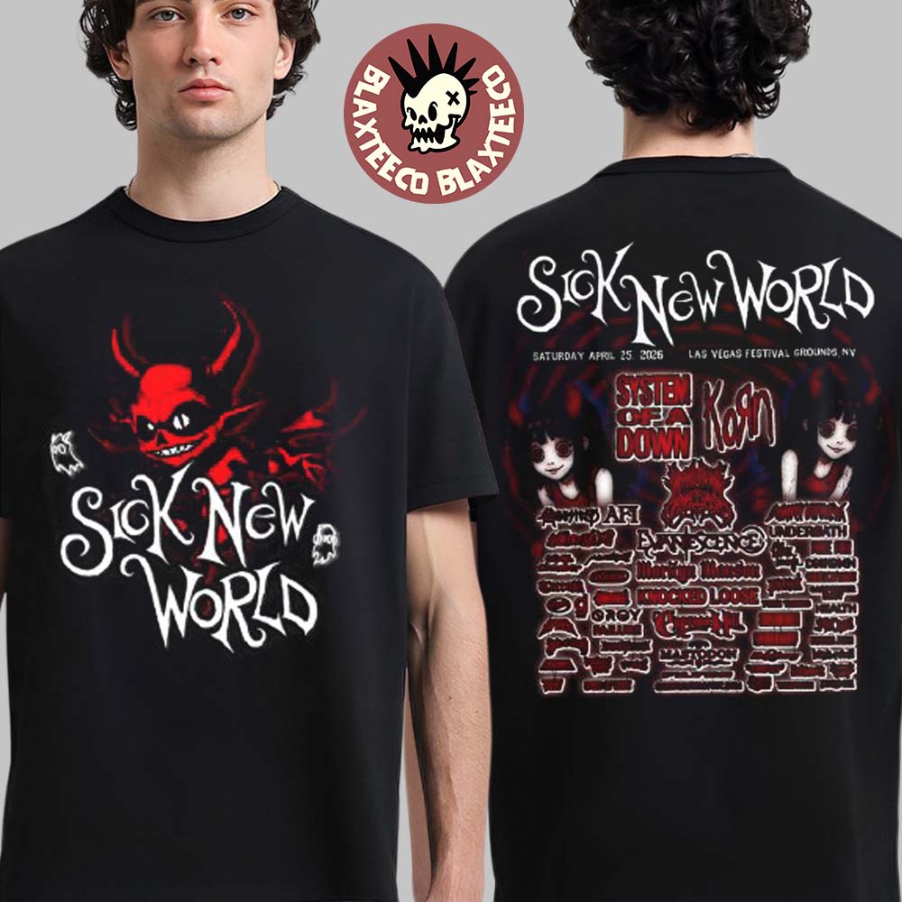 Sick New World 2026 Las Vegas Festival Merch On April - Adult & Kids T-Shirts, Sweatshirts & Hoodies apparel design preview 1