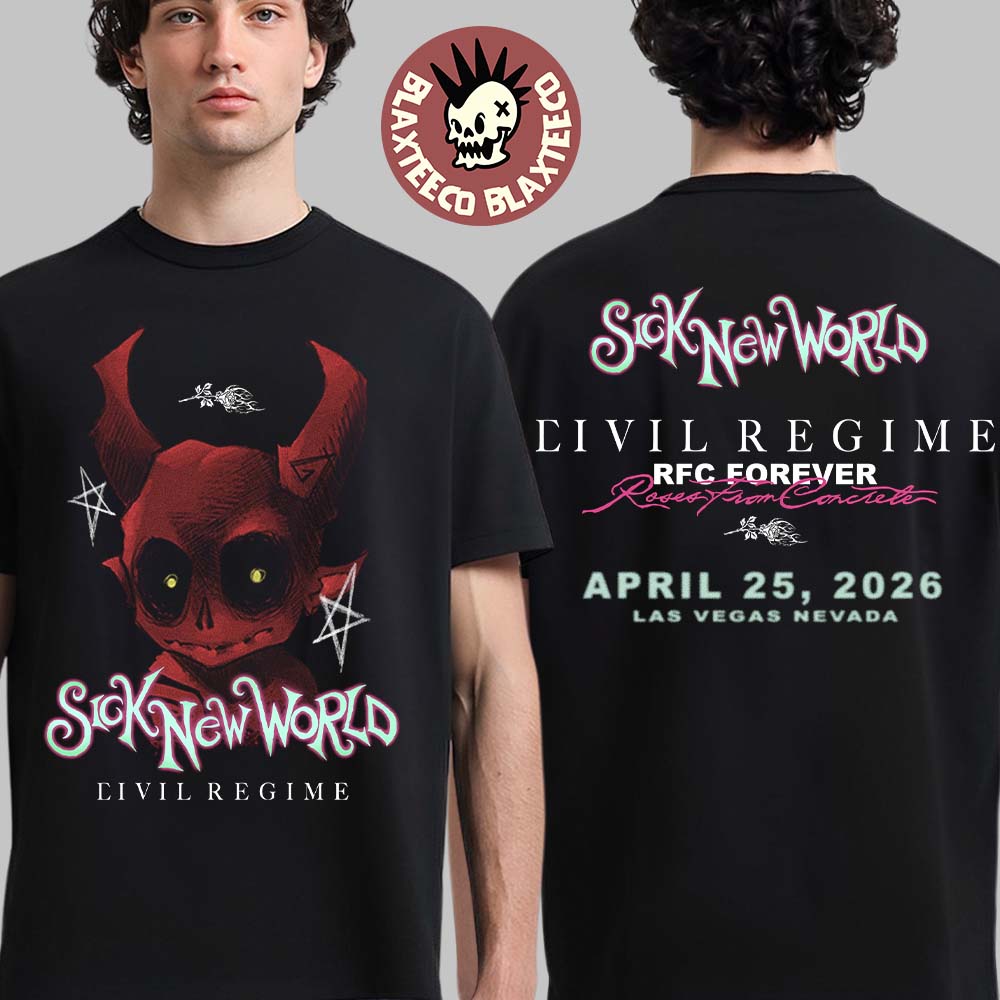 Sick New World 2026 Las Vegas Festival X Civil Regime - Adult & Kids T-Shirts, Sweatshirts & Hoodies apparel design preview 1