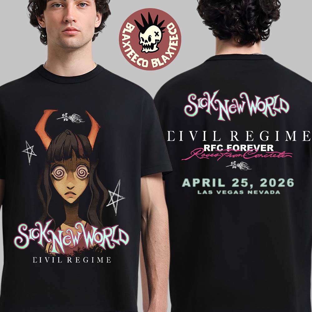 Sick New World 2026 Las Vegas Festival X Civil Regime - Adult & Kids T-Shirts, Sweatshirts & Hoodies apparel design preview 1