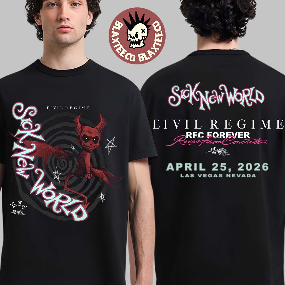 Sick New World 2026 Las Vegas Festival X Civil Regime - Adult & Kids T-Shirts, Sweatshirts & Hoodies apparel design preview 1