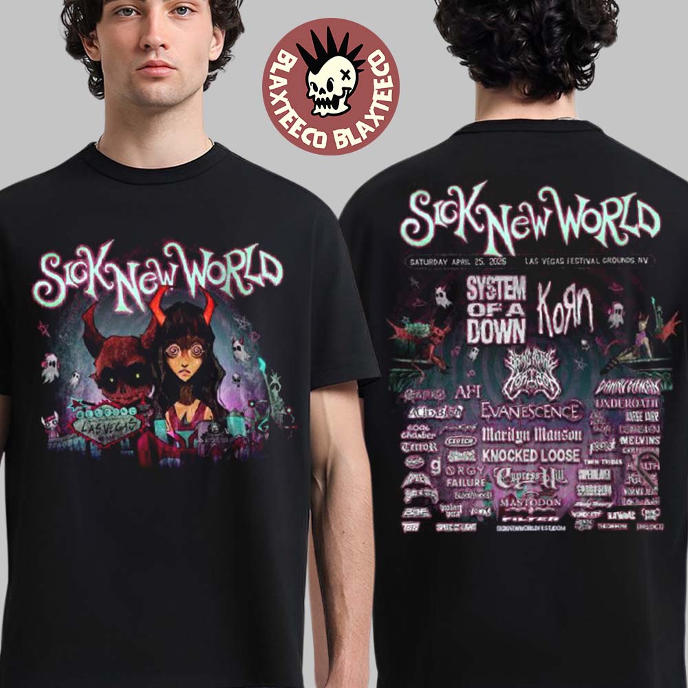 Sick New World Las Vegas 2026 Festival Merch At - Adult & Kids T-Shirts, Sweatshirts & Hoodies apparel design preview 1