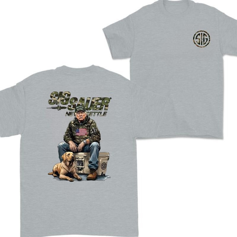 Sig Sauer Trump Camo 2 Sided Fan Nature Hunting - Adult & Kids T-Shirts, Sweatshirts & Hoodies apparel design preview 1