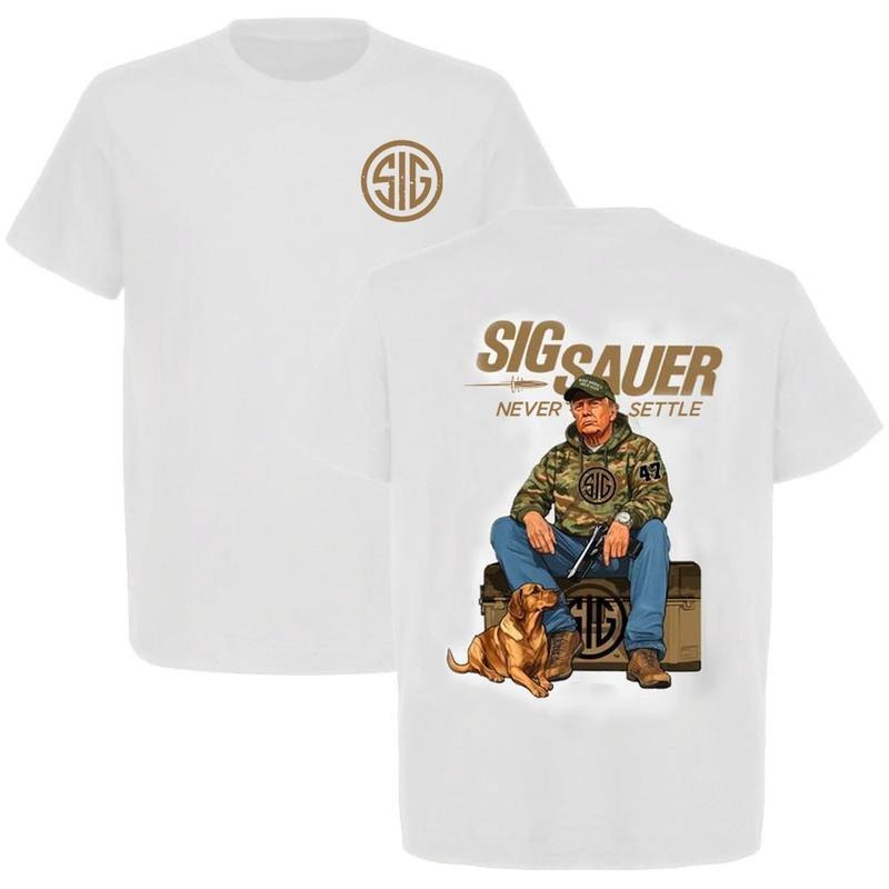 Sig Sauer Trump Hunting 2 Sided Tactical Gear Gun - Adult & Kids T-Shirts, Sweatshirts & Hoodies apparel design preview 1