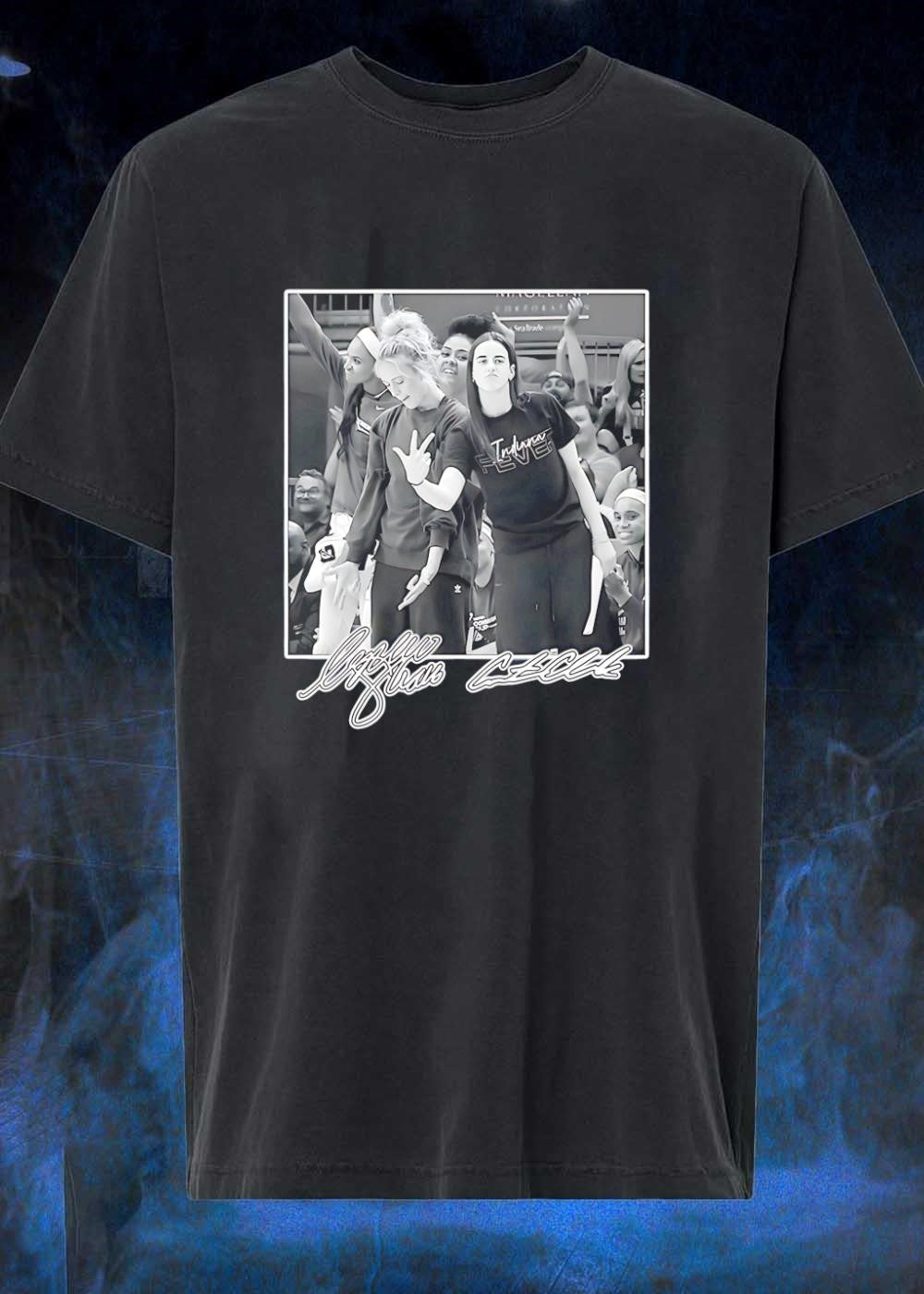 Signature Indiana Fever Players Hand Sign Black - Adult & Kids T-Shirts, Sweatshirts & Hoodies apparel design preview 1