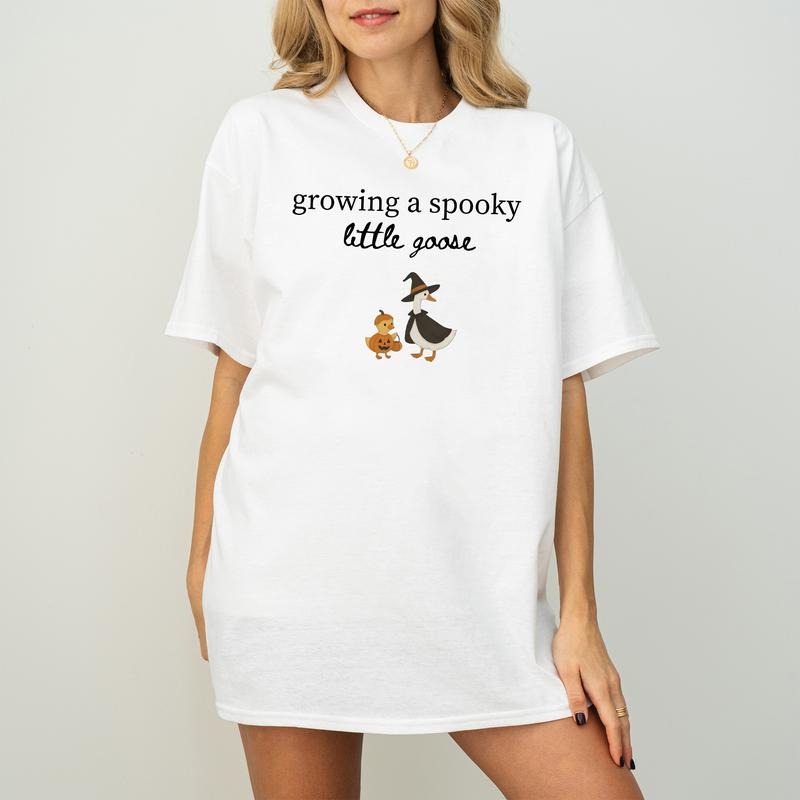 Silly Goose Halloween Pregnancy Announcement Husband - Adult & Kids T-Shirts, Sweatshirts & Hoodies apparel design preview 1