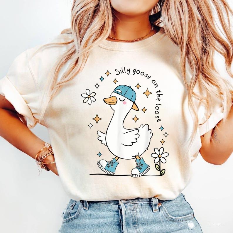 Silly Goose Loose Funny Pun - Adult & Kids T-Shirts, Sweatshirts & Hoodies apparel design preview 1