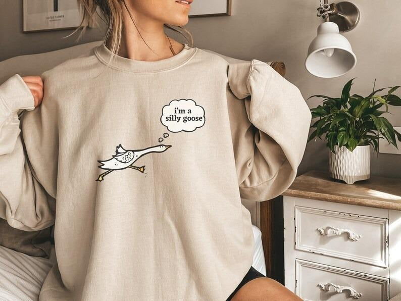 Silly Goose Funny Animal - Adult & Kids T-Shirts, Sweatshirts & Hoodies apparel design preview 1