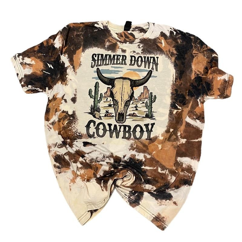 Simmer Down Cowboy - Adult & Kids T-Shirts, Sweatshirts & Hoodies apparel design preview 1