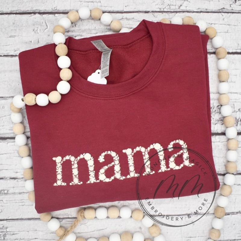 Single Color Floral Mama - Adult & Kids T-Shirts, Sweatshirts & Hoodies apparel design preview 1