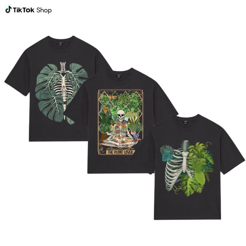 Skeleton Collector Plant Body Lover Monstera Mom - Adult & Kids T-Shirts, Sweatshirts & Hoodies apparel design preview 1