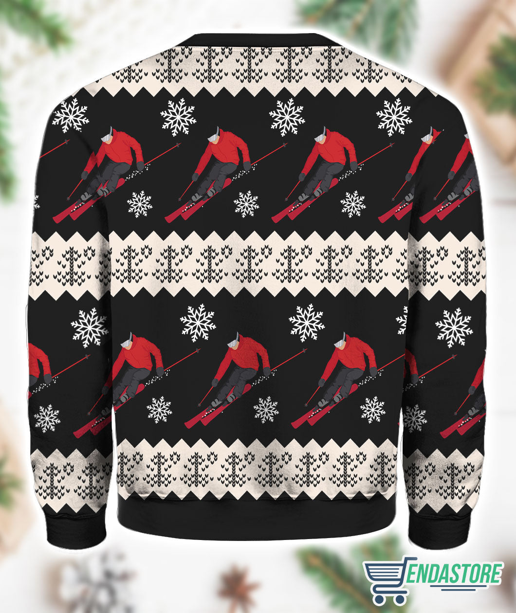 Skiing Christmas 3D Ugly Christmas Sweater - Holiday Gift product image 4