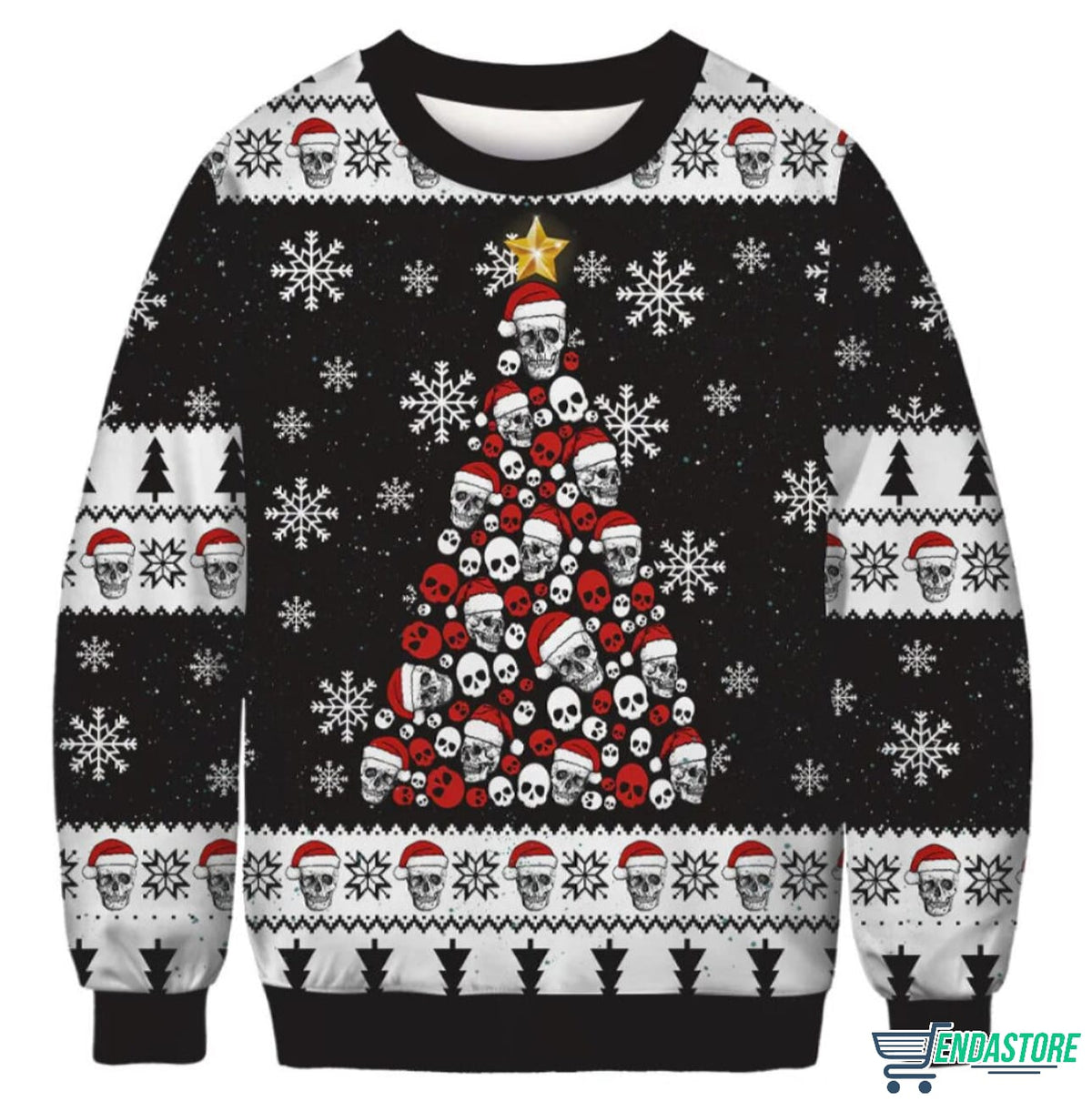 Skull Mountain 3D Ugly Christmas Sweater - Holiday Gift product image