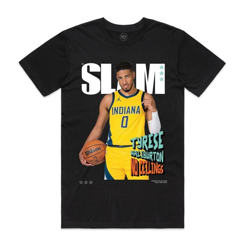 Slam Cover Tyrese Haliburton 245) 100% Cotton Fan - Adult & Kids T-Shirts, Sweatshirts & Hoodies apparel design preview 1