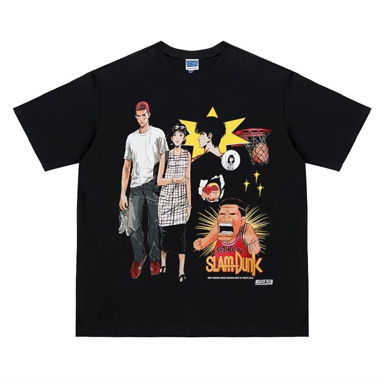 Slam Dunk Heavyweight Vintage 100% Cotton Anime - Adult & Kids T-Shirts, Sweatshirts & Hoodies apparel design preview 1