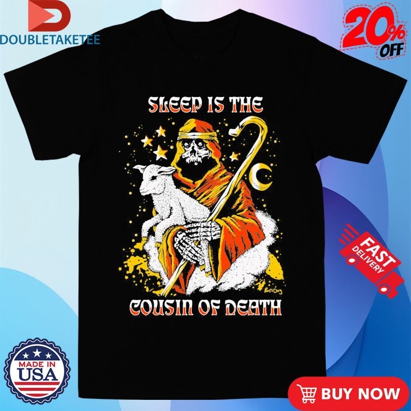 Sleep Is The Cousin Of Death Lamb - Adult & Kids T-Shirts, Sweatshirts & Hoodies apparel design preview 1