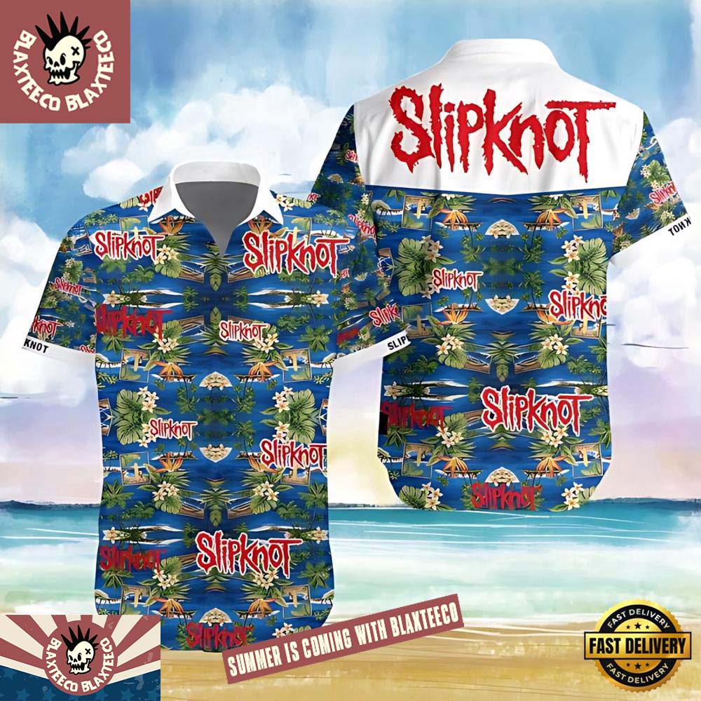 Slipknot Island Fever Logo Pattern Summer Hawaiian - Adult & Kids T-Shirts, Sweatshirts & Hoodies apparel design preview 1