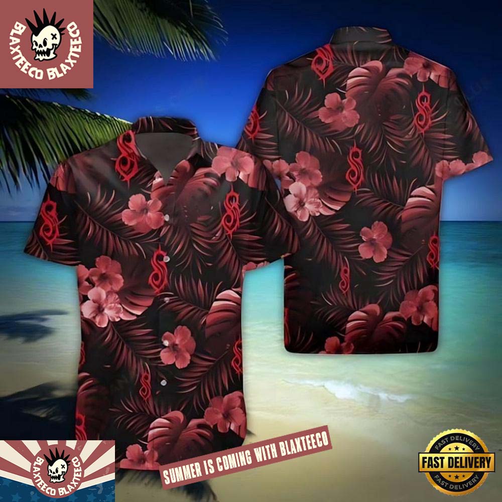 Slipknot Red Paradise Tropical Summer Hawaiian - Adult & Kids T-Shirts, Sweatshirts & Hoodies apparel design preview 1