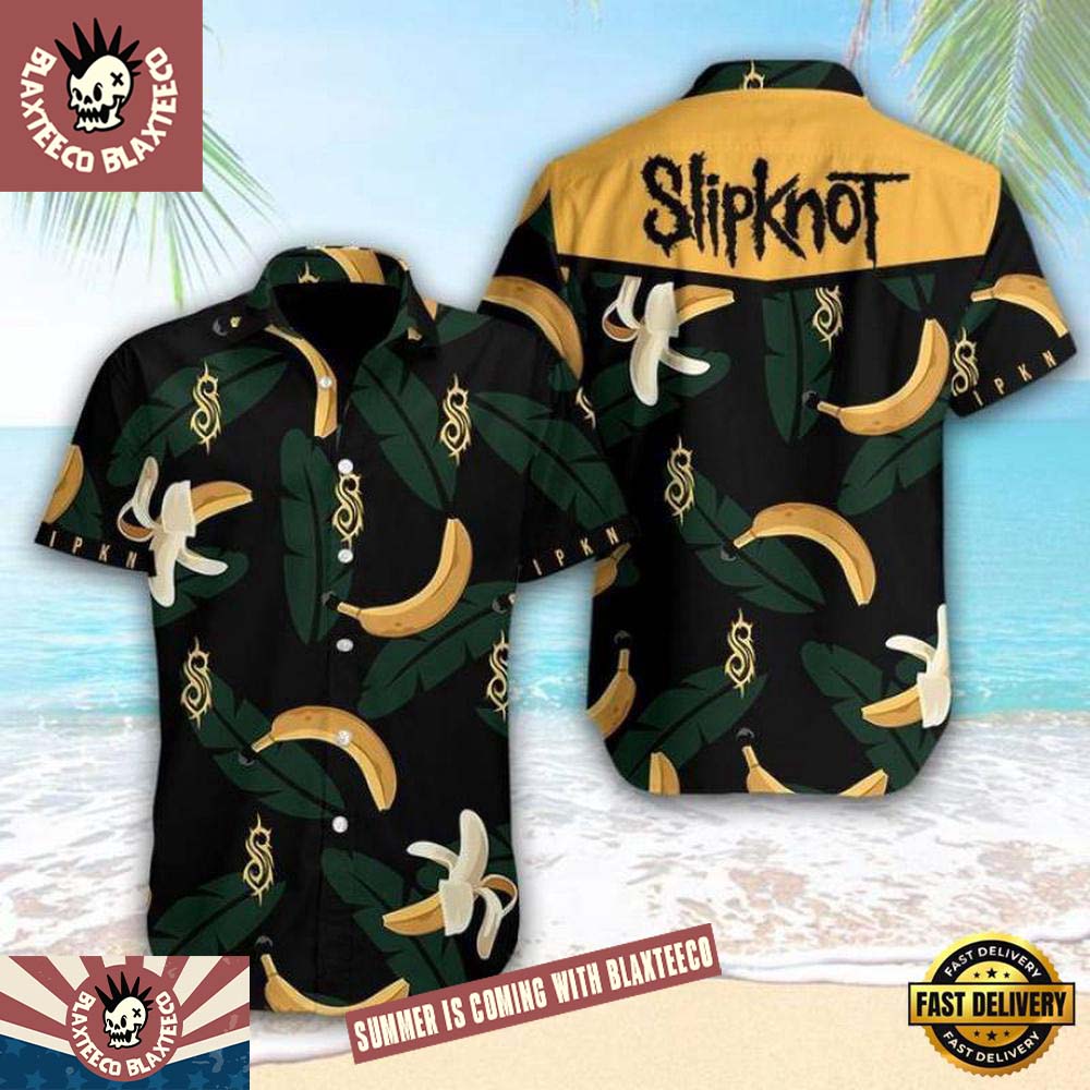Slipknot Rock Band Banana Blitz With Logo Pattern - Adult & Kids T-Shirts, Sweatshirts & Hoodies apparel design preview 1