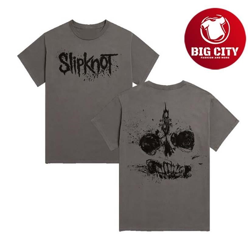 Slipknot Skull Grey Two Sided - Adult & Kids T-Shirts, Sweatshirts & Hoodies apparel design preview 1