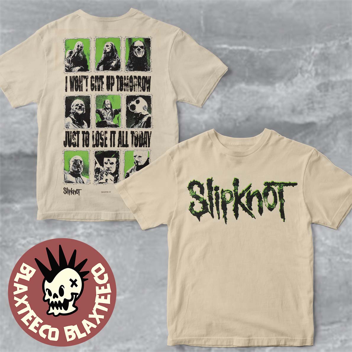 Slipknot X Welcome Skateboard Logo I Won't Give Up - Adult & Kids T-Shirts, Sweatshirts & Hoodies apparel design preview 1