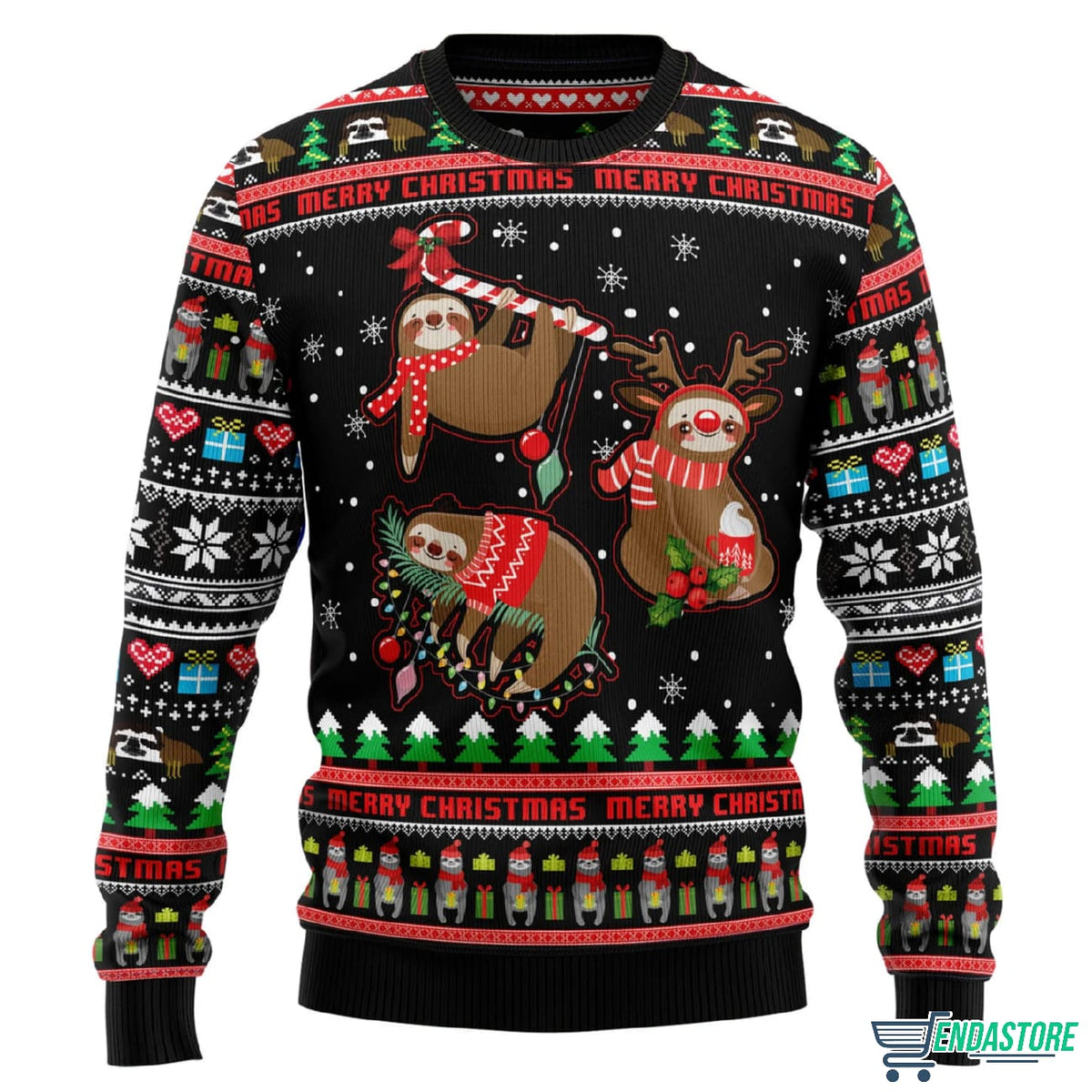 Sloth Xmas 3D Ugly Christmas Sweater - Holiday Gift product image