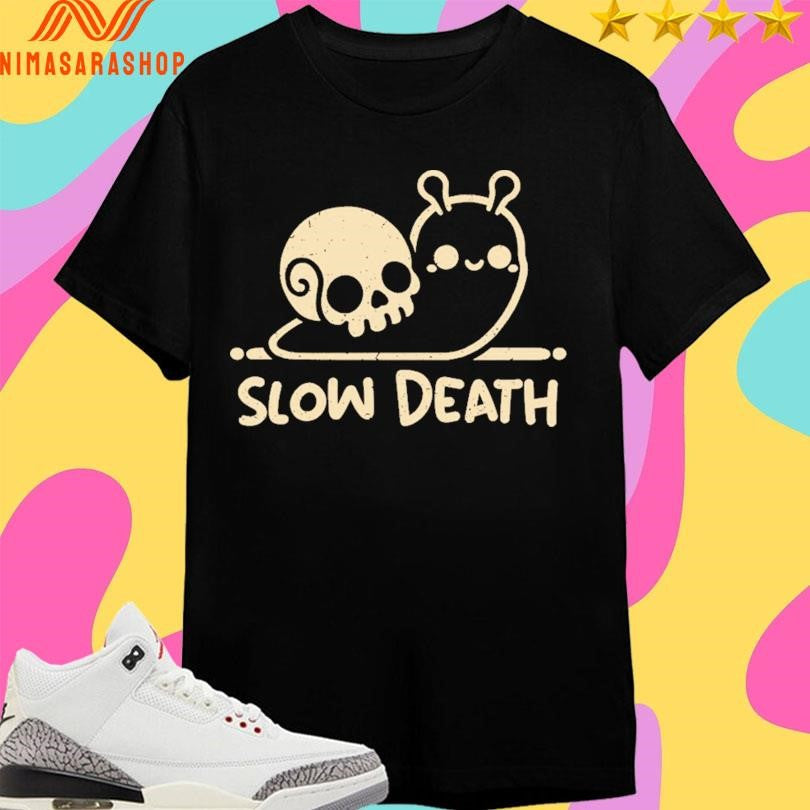 Slow Death Snail Skull - Adult & Kids T-Shirts, Sweatshirts & Hoodies apparel design preview 1