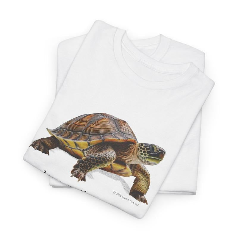 Slow Motion Turtle Casual Cotton Retro Vintage White - Adult & Kids T-Shirts, Sweatshirts & Hoodies apparel design preview 1