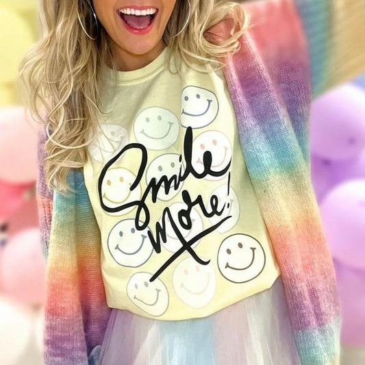 'Smile More' - Adult & Kids T-Shirts, Sweatshirts & Hoodies apparel design preview 1