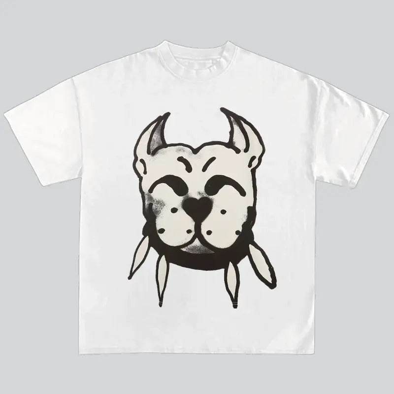 Smile Dog Retro Y2k Streetwear Hip Hop Genz - Adult & Kids T-Shirts, Sweatshirts & Hoodies apparel design preview 1