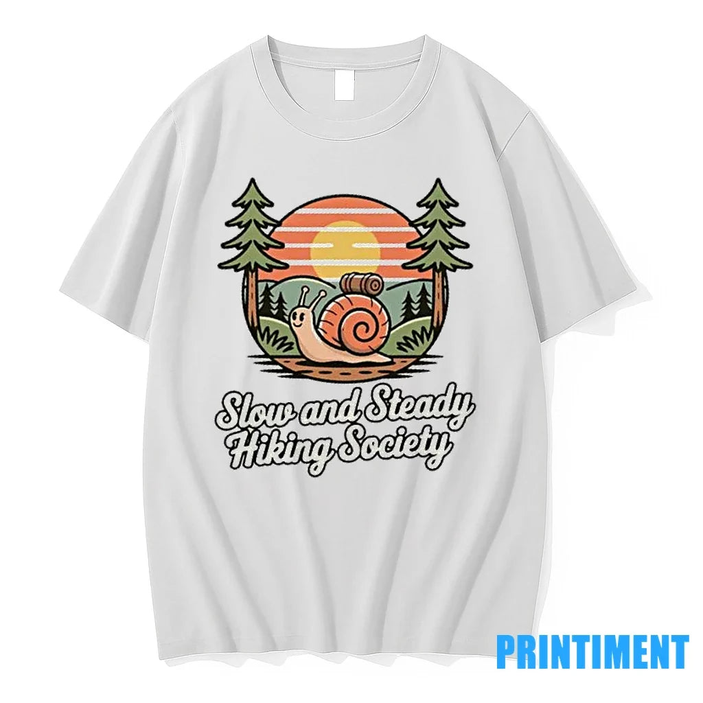 Snail Slow And Steady Hiking Society Vintage Sweater - Adult & Kids T-Shirts, Sweatshirts & Hoodies apparel design preview 1