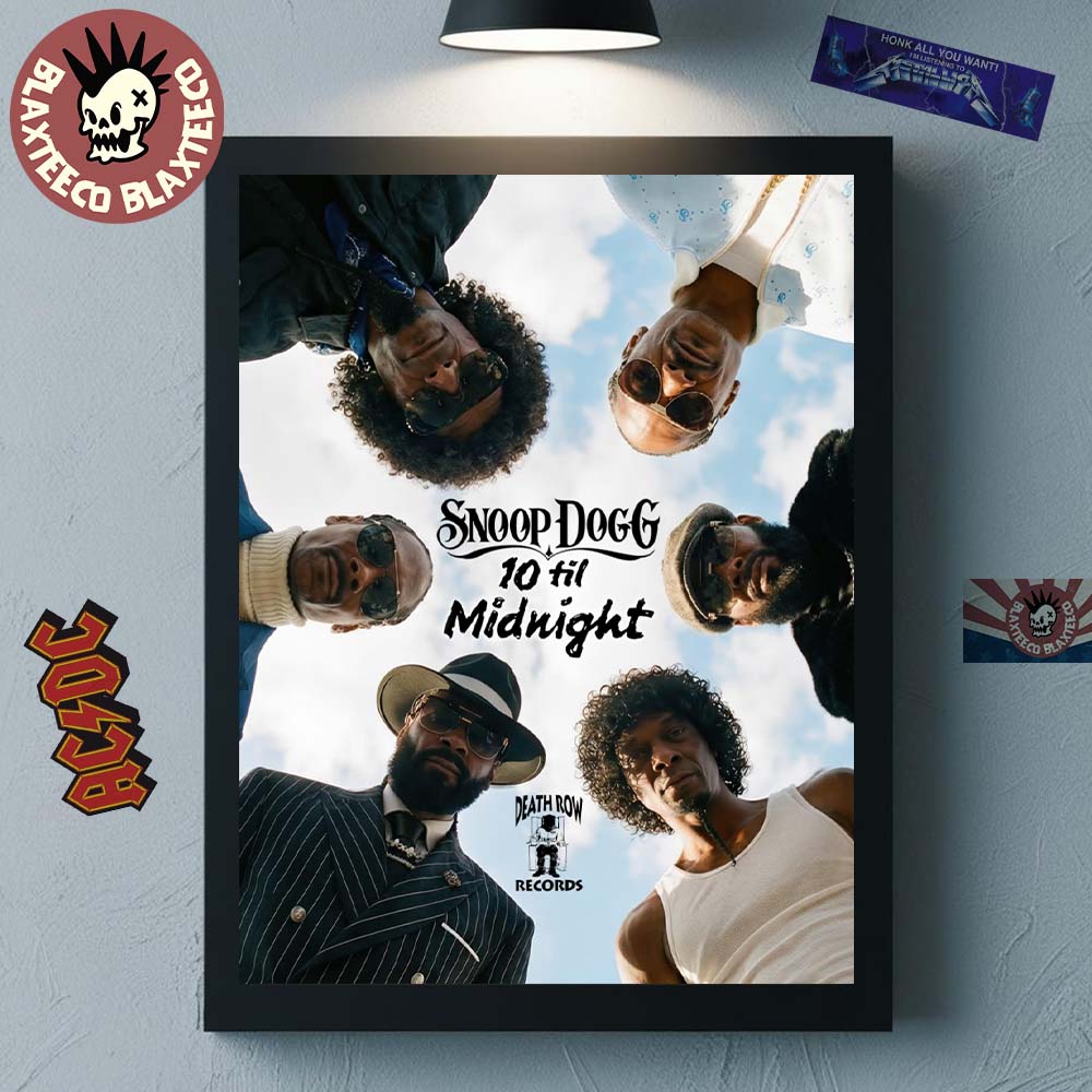 Snoop Dogg 10 Til Midnight Album Cover Home Decor - Adult & Kids T-Shirts, Sweatshirts & Hoodies apparel design preview 1
