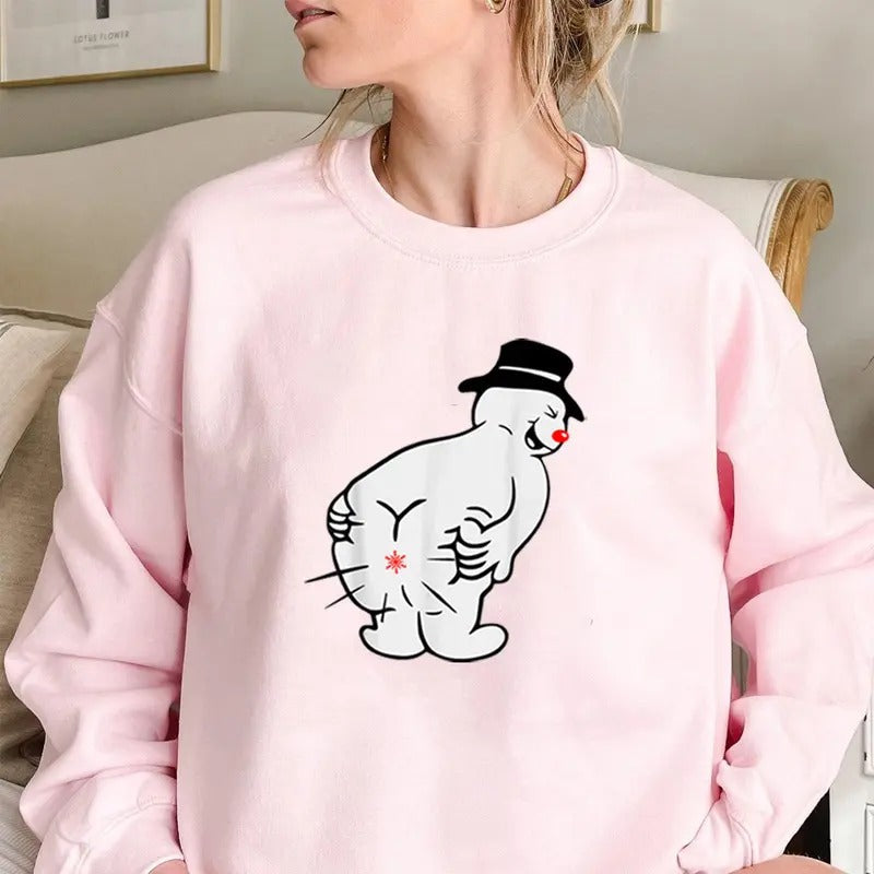 Snowman Humor Gag Fun Funny Casual Street Fleece - Adult & Kids T-Shirts, Sweatshirts & Hoodies apparel design preview 1