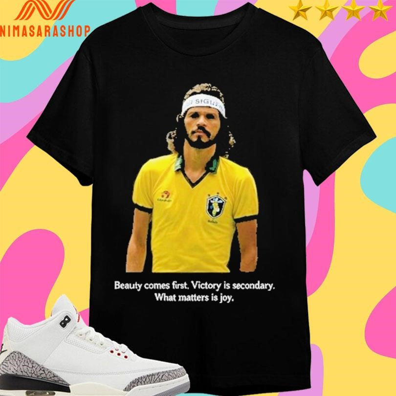 Socrates Beauty Comes First Victory Is Secondary What - Adult & Kids T-Shirts, Sweatshirts & Hoodies apparel design preview 1