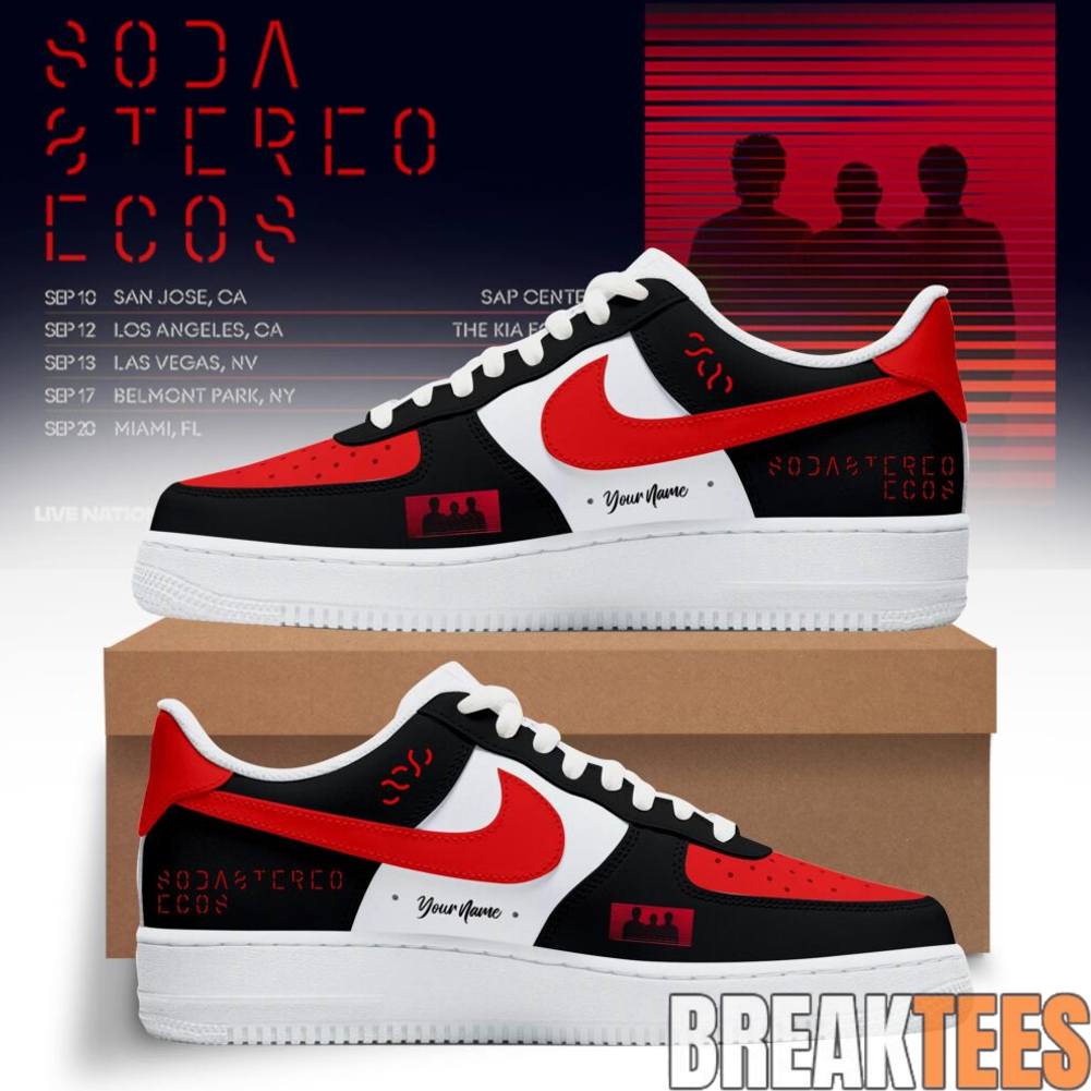 Soda Stereo ECOS Tour 2026 Custom Air Force 1 Sneaker - Adult & Kids T-Shirts, Sweatshirts & Hoodies apparel design preview 1