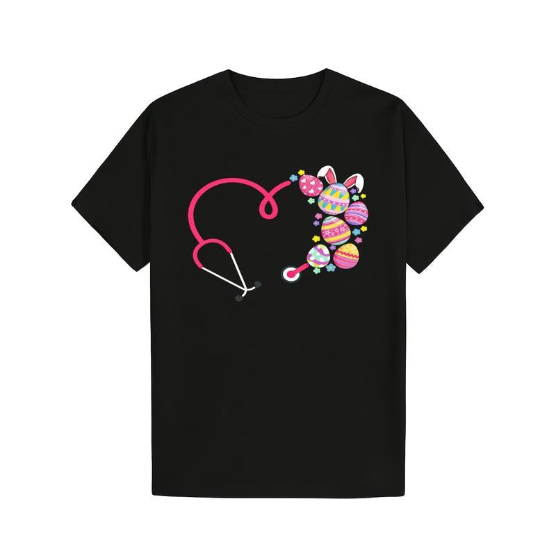 Soft Comfy 100% Cotton Bunny Stethoscope Easter - Adult & Kids T-Shirts, Sweatshirts & Hoodies apparel design preview 1
