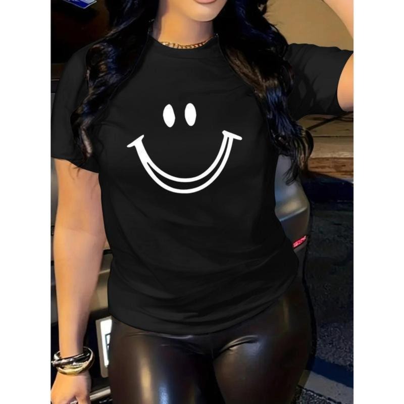 Soft Comfy Joyful Face 100% Casual Short Sleeve Crew - Adult & Kids T-Shirts, Sweatshirts & Hoodies apparel design preview 1