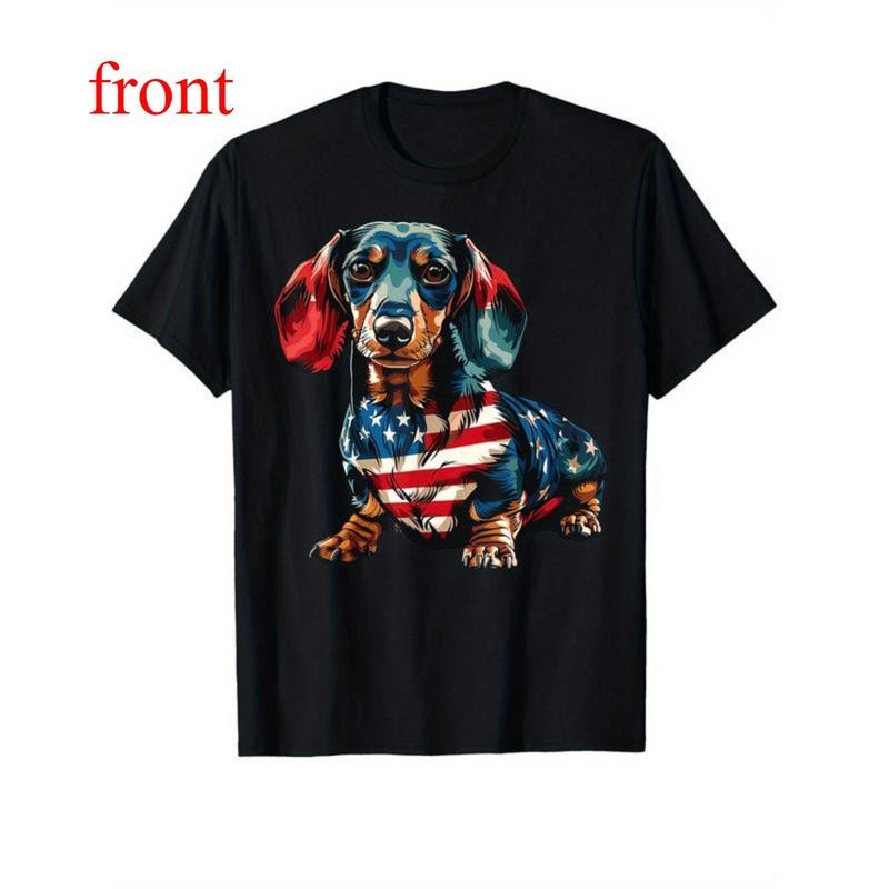 Soft Breathable Pure CottonT Dachshund Dog American - Adult & Kids T-Shirts, Sweatshirts & Hoodies apparel design preview 1
