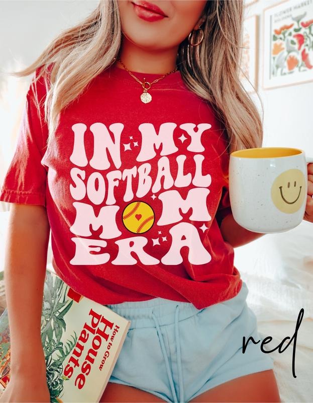 Softball Mom Era Custom My Sports Team - Adult & Kids T-Shirts, Sweatshirts & Hoodies apparel design preview 1