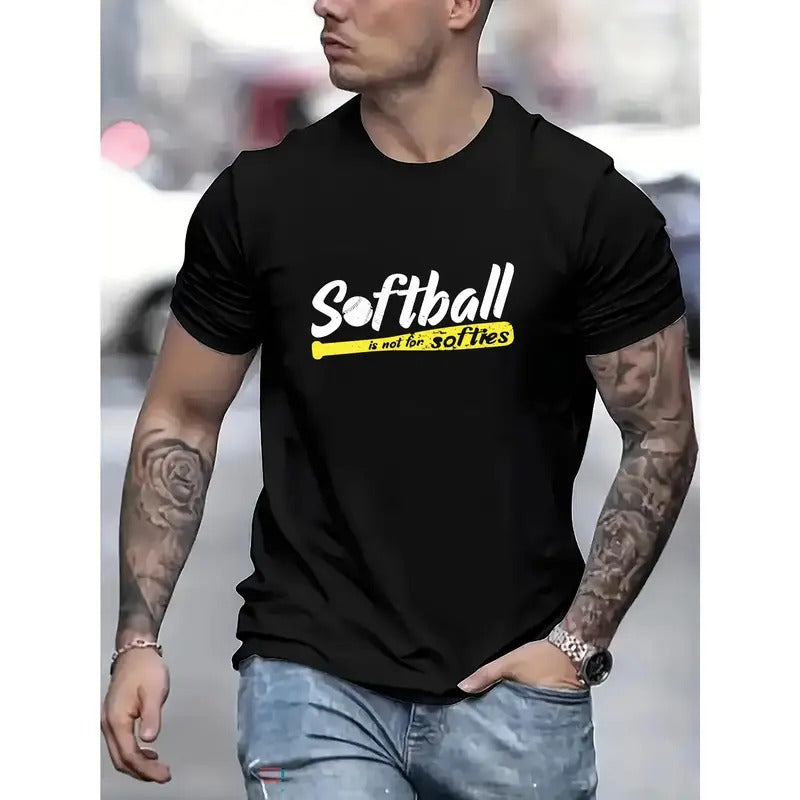 Softball Print Casual Short Sleeve Summer Made USA - Adult & Kids T-Shirts, Sweatshirts & Hoodies apparel design preview 1