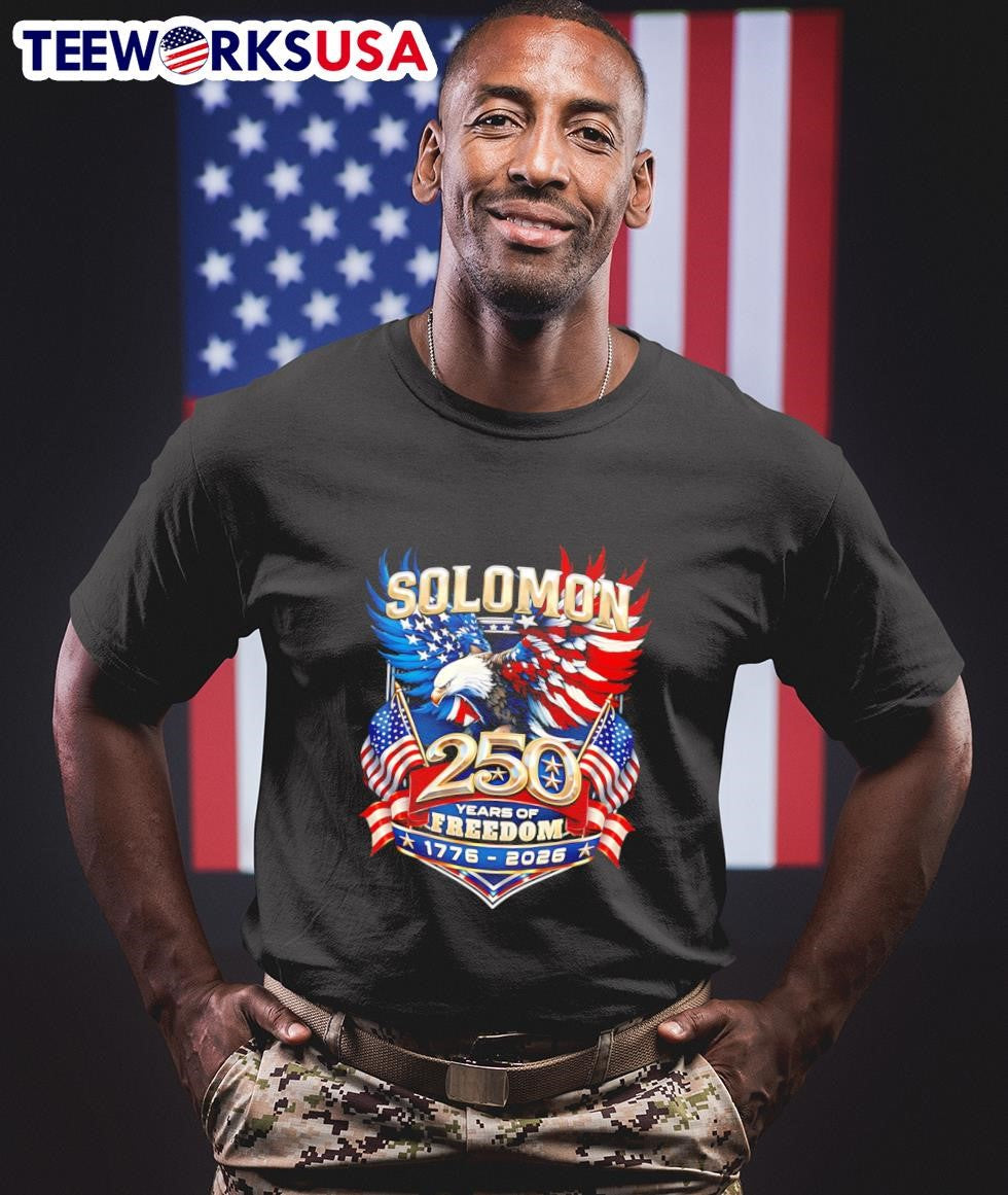 Solomon 250 Years Of Freedom 1776 2026 USA Eagle - Adult & Kids T-Shirts, Sweatshirts & Hoodies apparel design preview 1