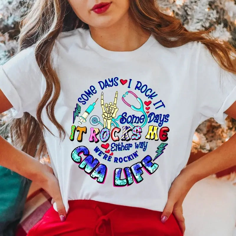 Some Day I Rock Rocks Me Emergency Nurse Halloween - Adult & Kids T-Shirts, Sweatshirts & Hoodies apparel design preview 1