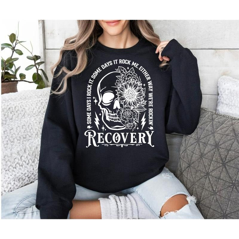 Some Days I Rock Mom Skeleton Mama Rocking Recovery - Adult & Kids T-Shirts, Sweatshirts & Hoodies apparel design preview 1