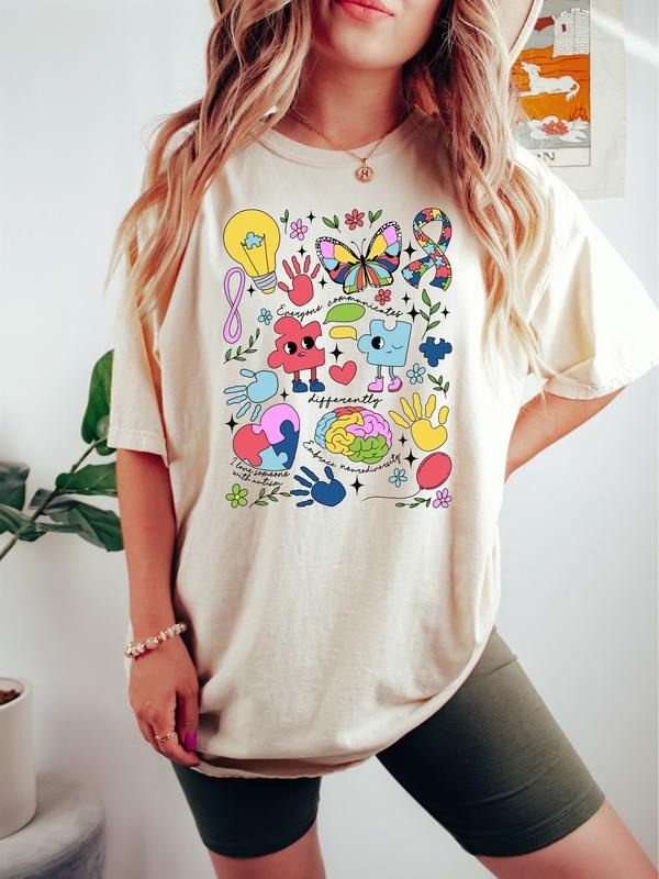 Somebody'S Loud Proud Autism Mama Awareness Comfort - Adult & Kids T-Shirts, Sweatshirts & Hoodies apparel design preview 1