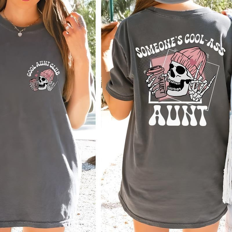 Someone'S Cool Ass Aunt 2 Sides Funny Auntie Unique - Adult & Kids T-Shirts, Sweatshirts & Hoodies apparel design preview 1