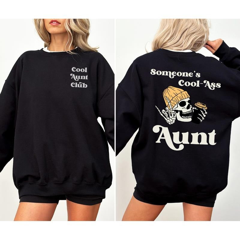 Someone'S Cool Ass Aunt Aunts Club New Auntie - Adult & Kids T-Shirts, Sweatshirts & Hoodies apparel design preview 1