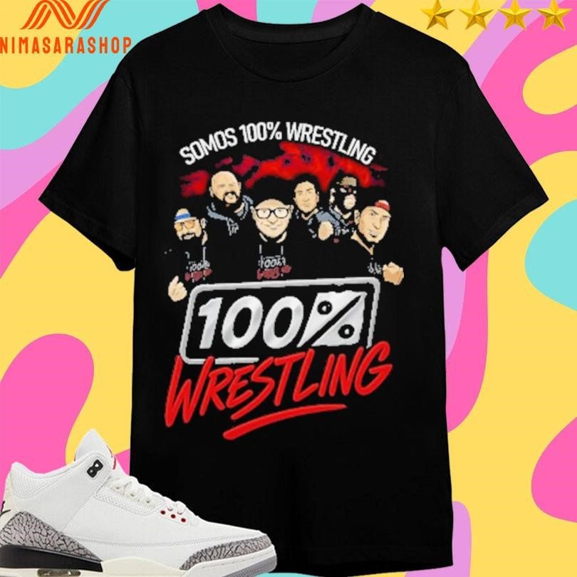 Somos 100% Wrestling - Adult & Kids T-Shirts, Sweatshirts & Hoodies apparel design preview 1