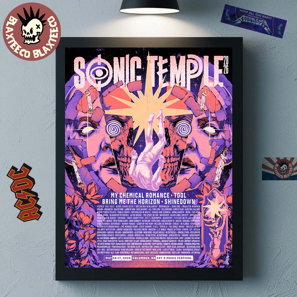 Sonic Temple 2026 Festival Full Lineup In Columbus - Adult & Kids T-Shirts, Sweatshirts & Hoodies apparel design preview 1