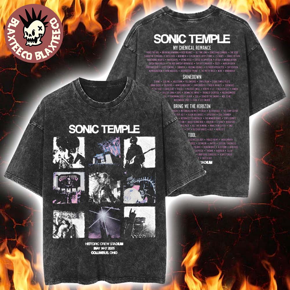 Sonic Temple 2026 Festival Merch In Columbus Ohio At - Adult & Kids T-Shirts, Sweatshirts & Hoodies apparel design preview 1