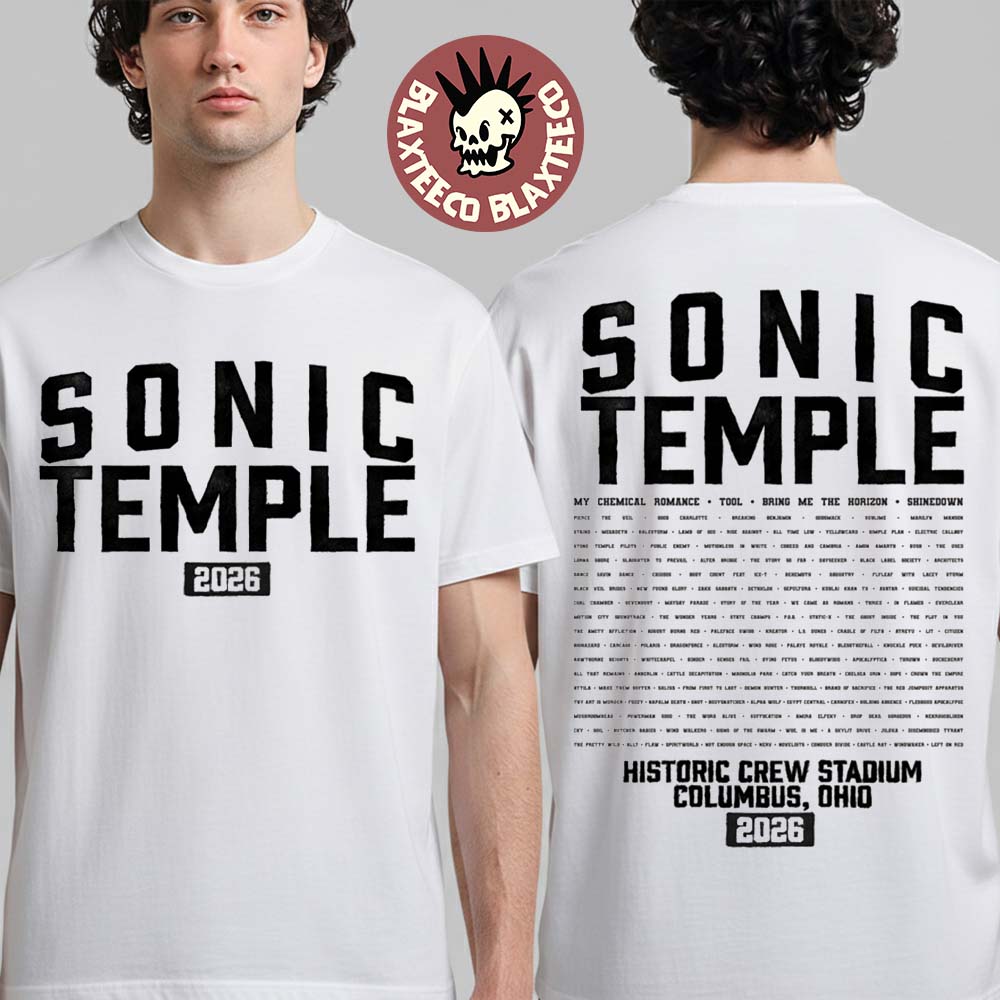 Sonic Temple 2026 Festival Merch In Columbus Ohio At - Adult & Kids T-Shirts, Sweatshirts & Hoodies apparel design preview 1